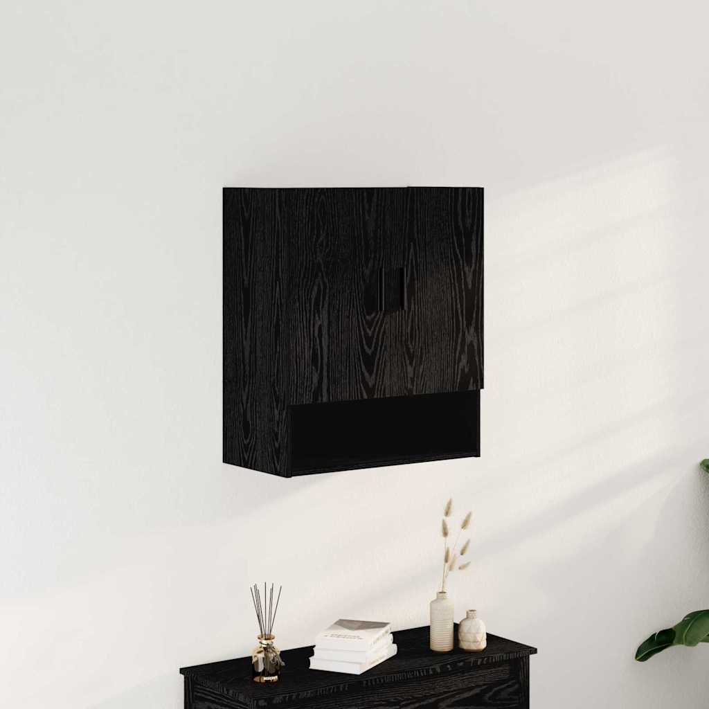 Wall-mounted Cabinet Black Oak 60 x 31 x 70 cm Engineered Wood