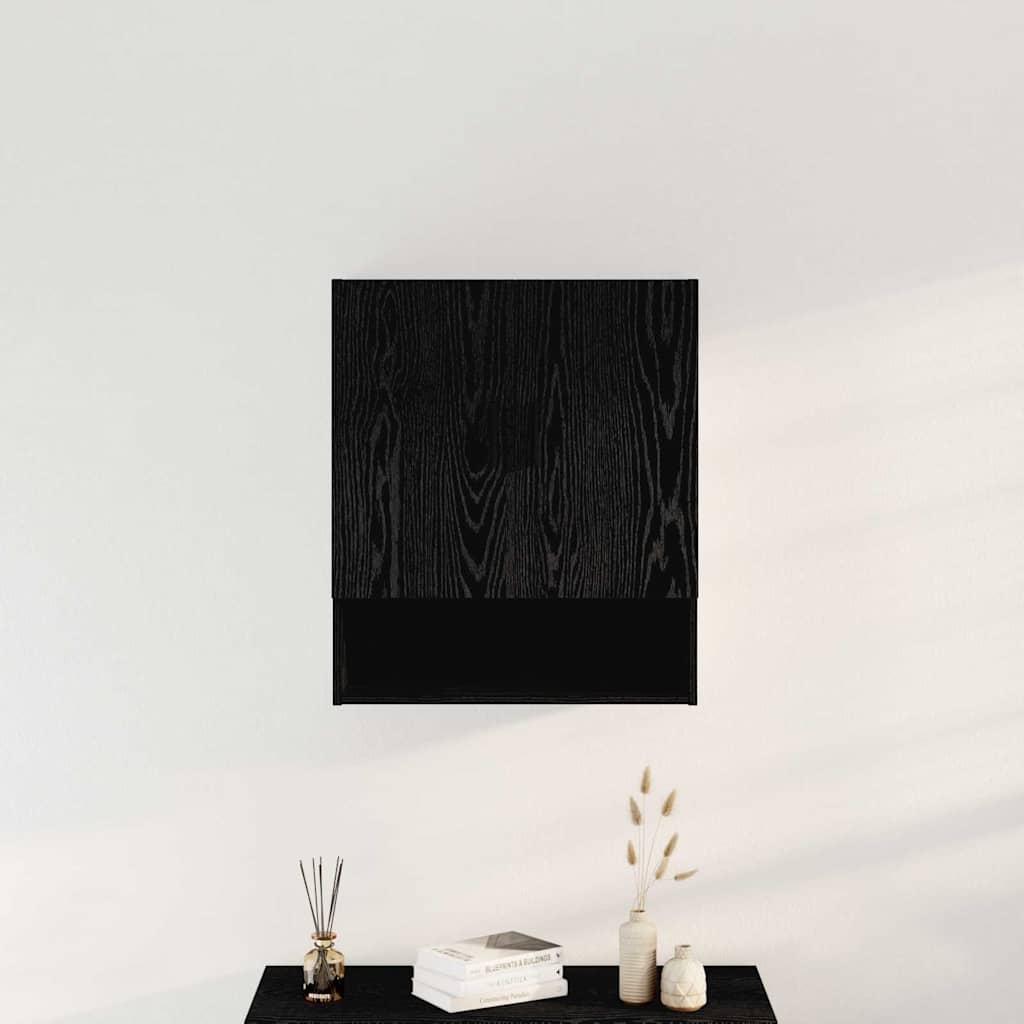 Wall-mounted Cabinet Black Oak 60 x 31 x 70 cm Engineered Wood