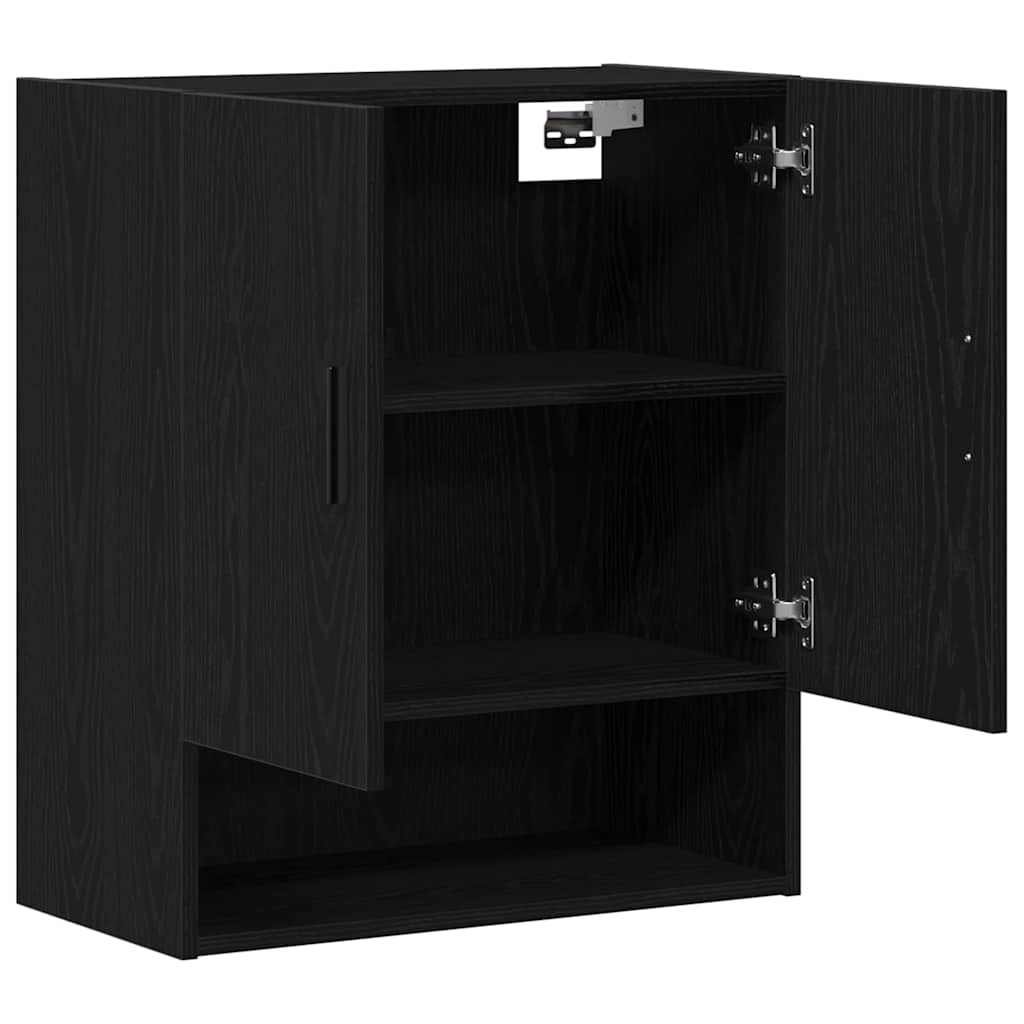 Wall-mounted Cabinet Black Oak 60 x 31 x 70 cm Engineered Wood