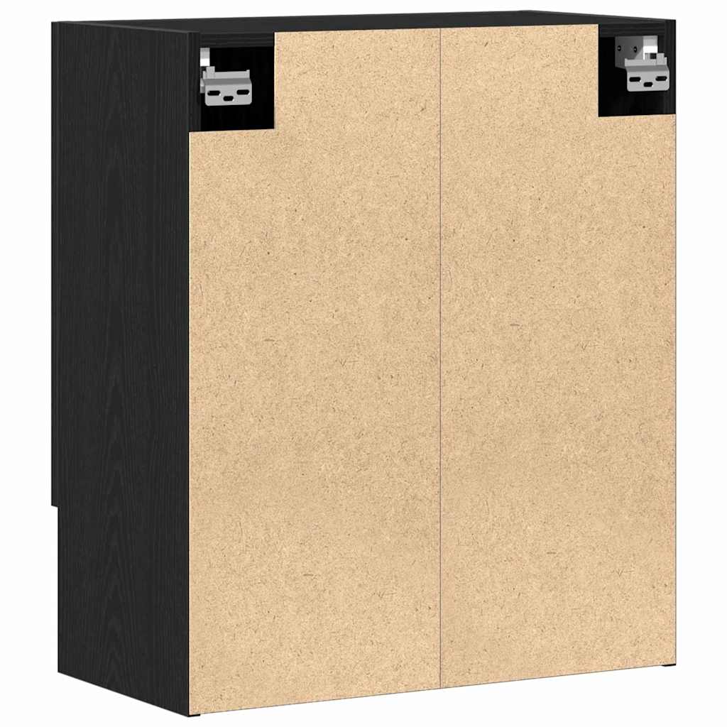 Wall-mounted Cabinet Black Oak 60 x 31 x 70 cm Engineered Wood