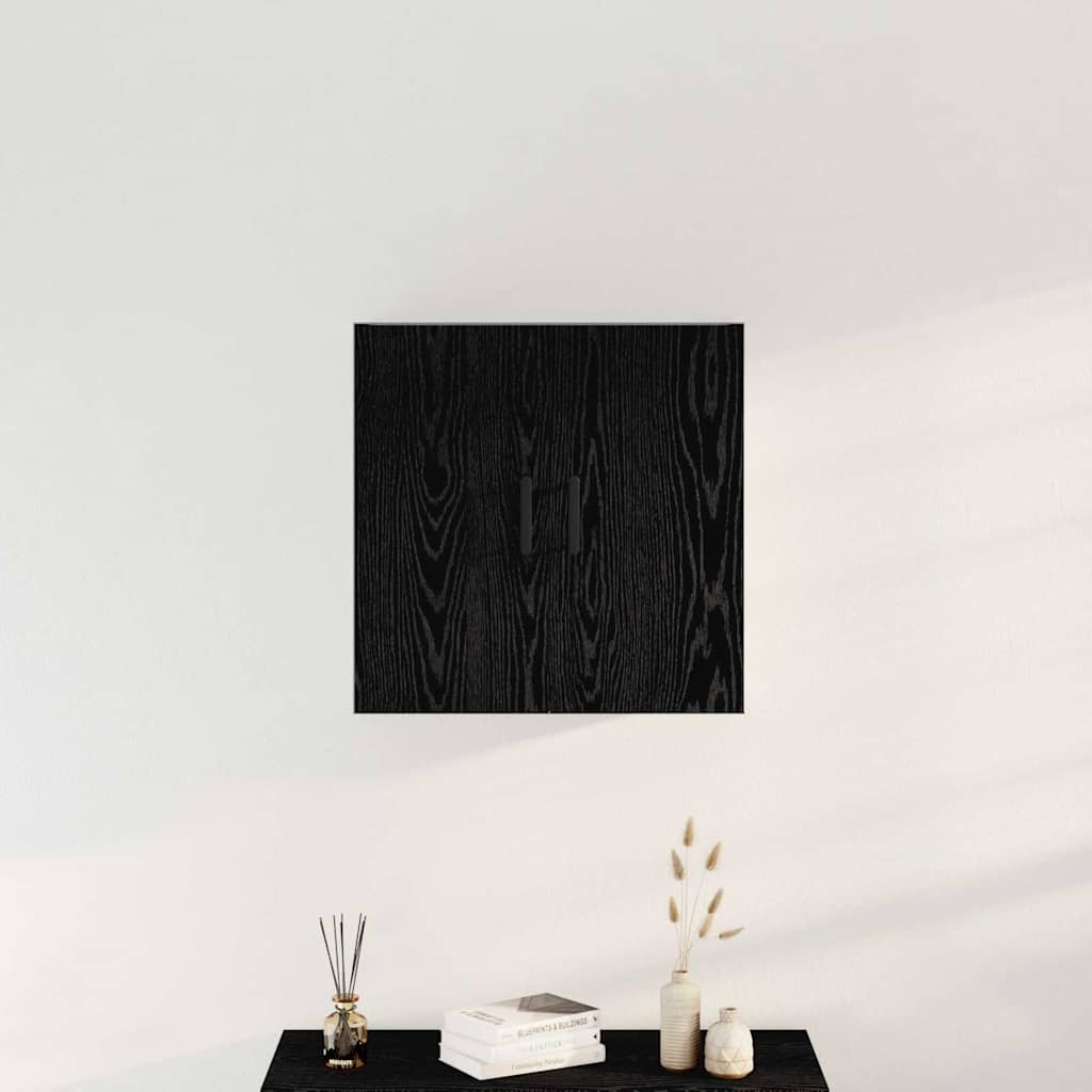 Wall-mounted Cabinet Black Oak 60 x 31 x 60 cm Engineered Wood