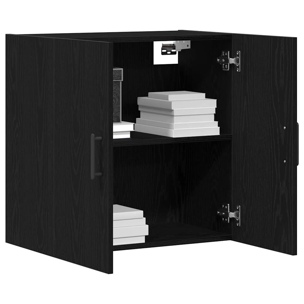 Wall-mounted Cabinet 60 x 31 x 60 cm Engineered Wood Black Oak