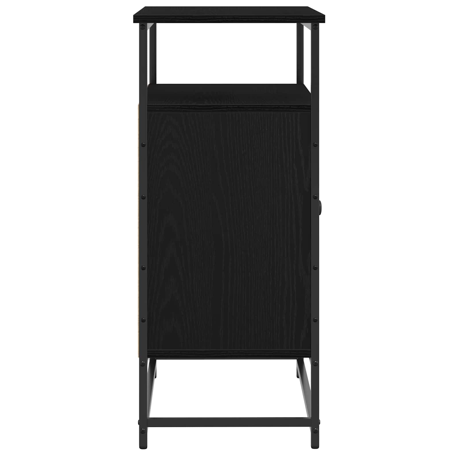 Sideboard Black Oak 69 x 35 x 80 cm Engineered Wood
