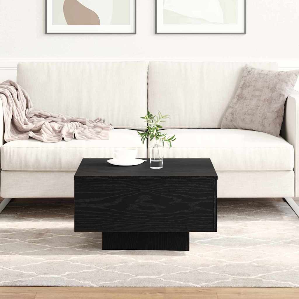Coffee Table Black Oak 55 x 55 x 31 cm