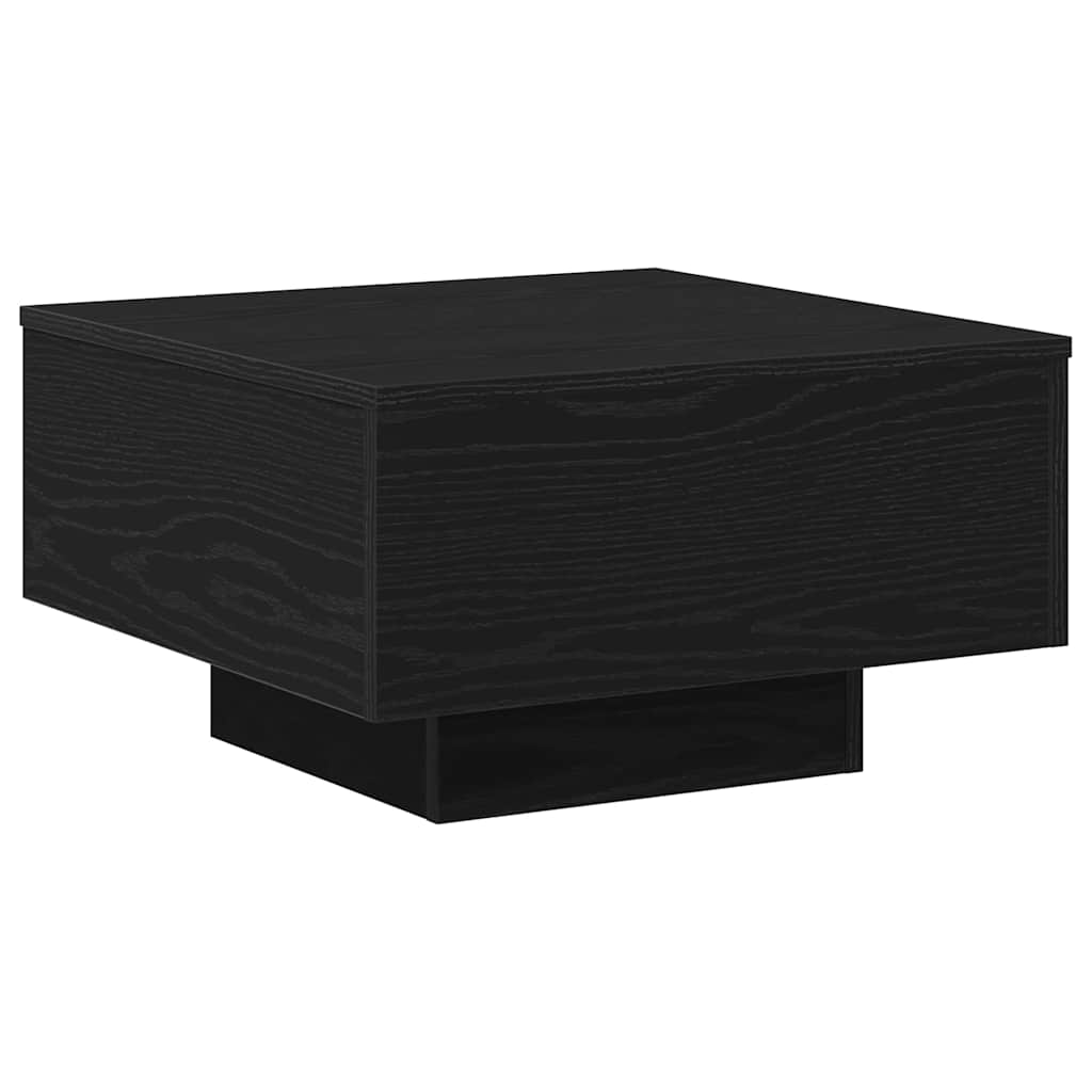 Coffee Table Black oak 55 x 55 x 31 cm Engineered wood