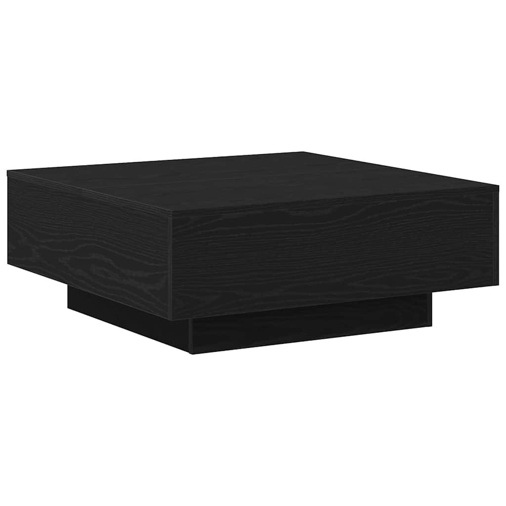 Coffee Table Black Oak 80 x 80 x 31 cm