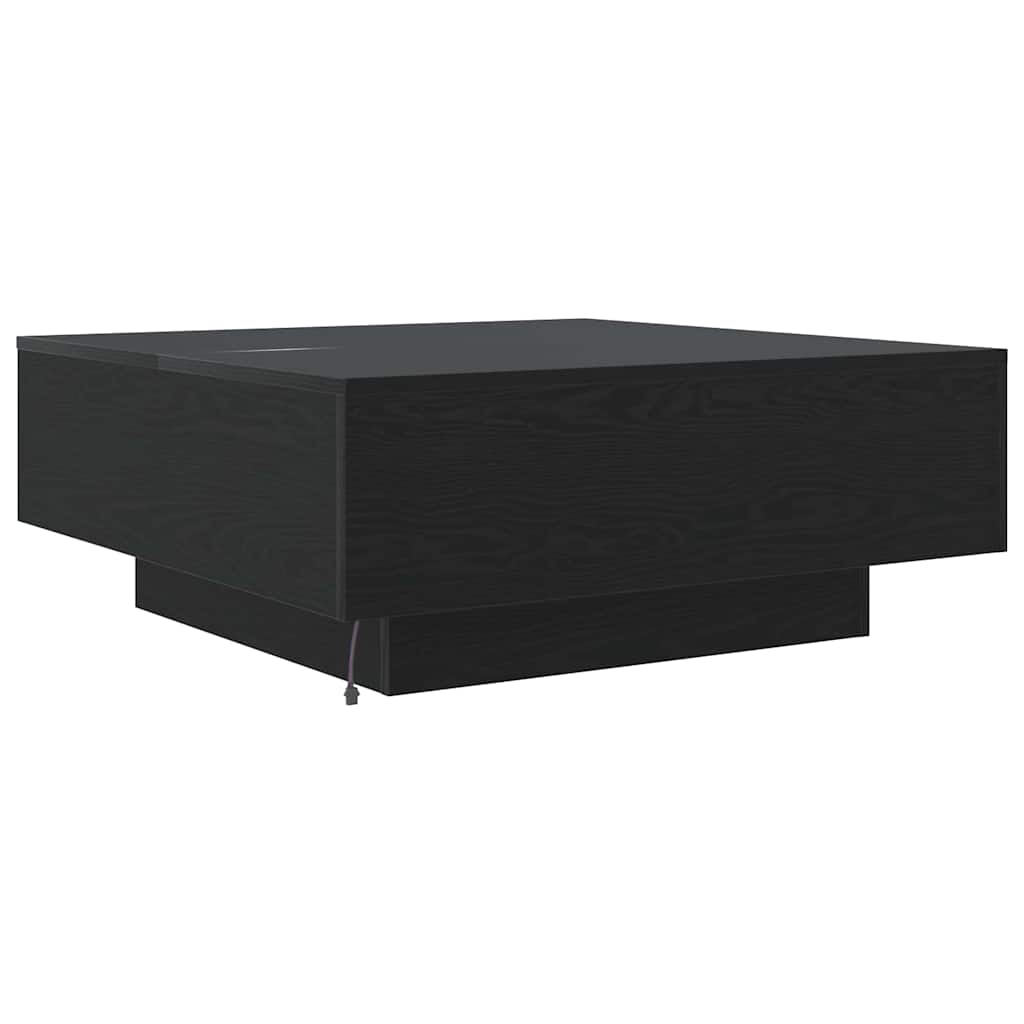 Black Oak 80 x 80 x 31 cm Engineered Wood