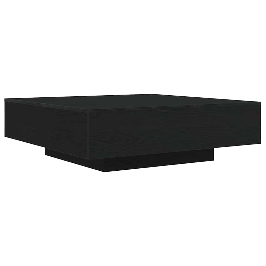 Coffee Table Black Oak 100 x 100 x 31 cm Engineered Wood