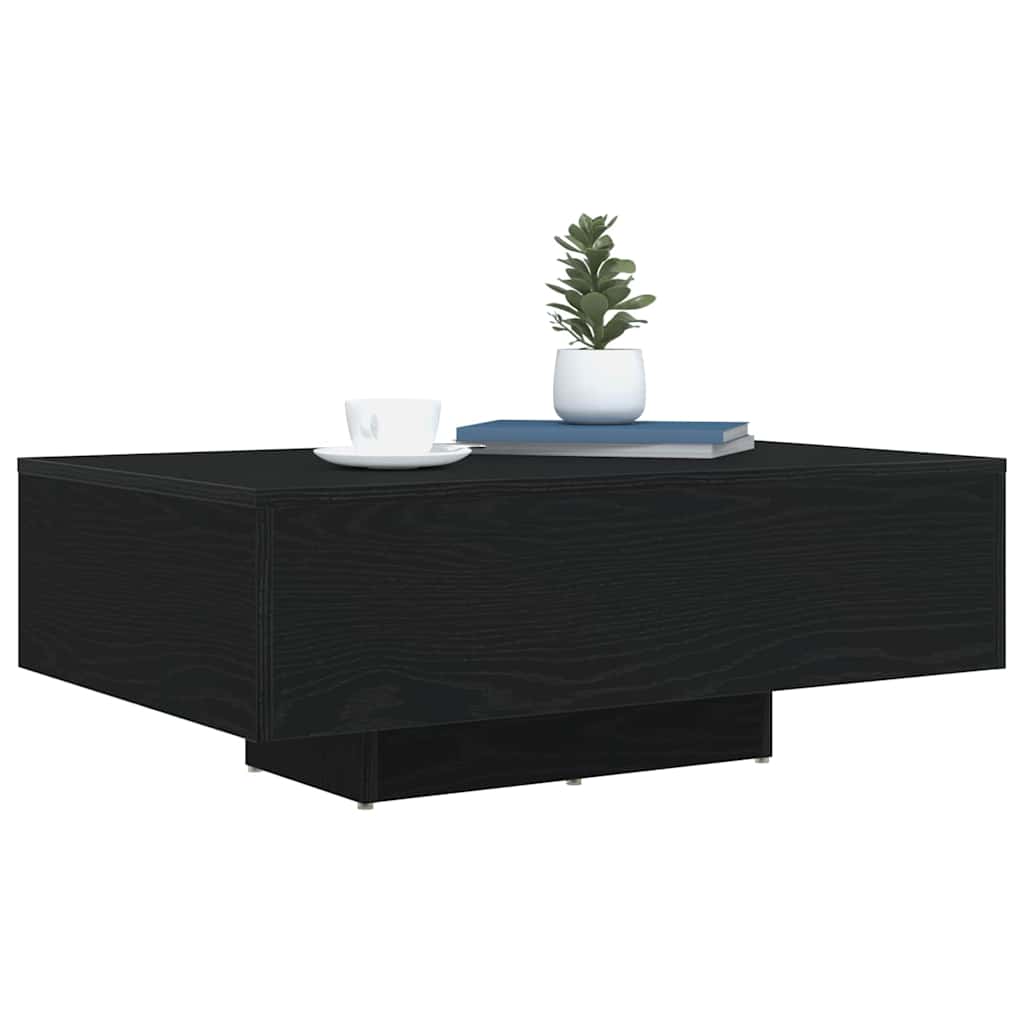 Coffee Table Black Oak 85 x 55 x 31 cm Engineered Wood