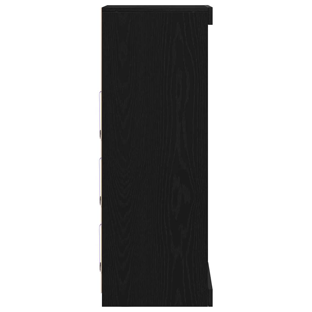 Sideboard Black oak 41 x 37 x 100 cm Engineered Wood