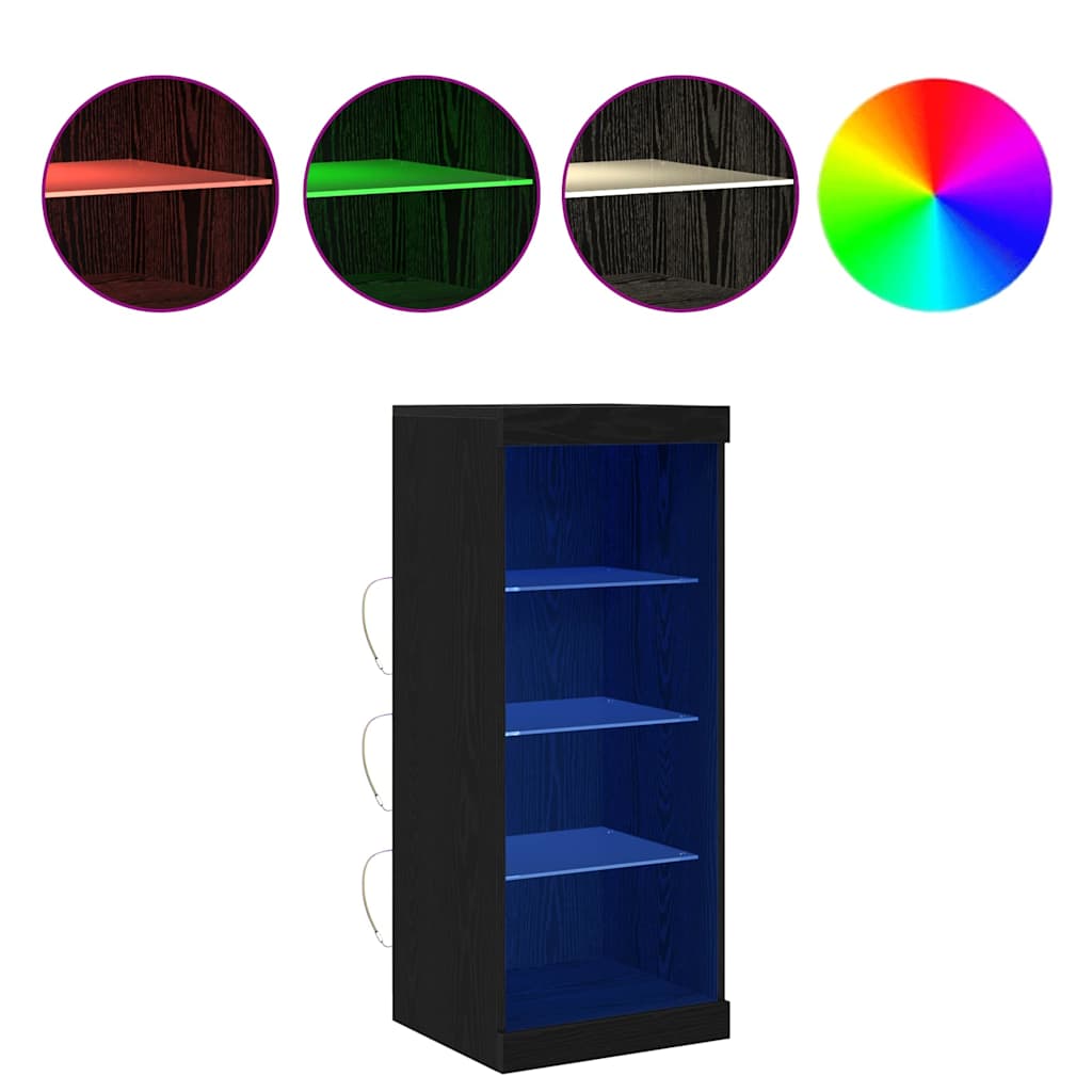 Sideboard Black oak 41 x 37 x 100 cm Engineered Wood