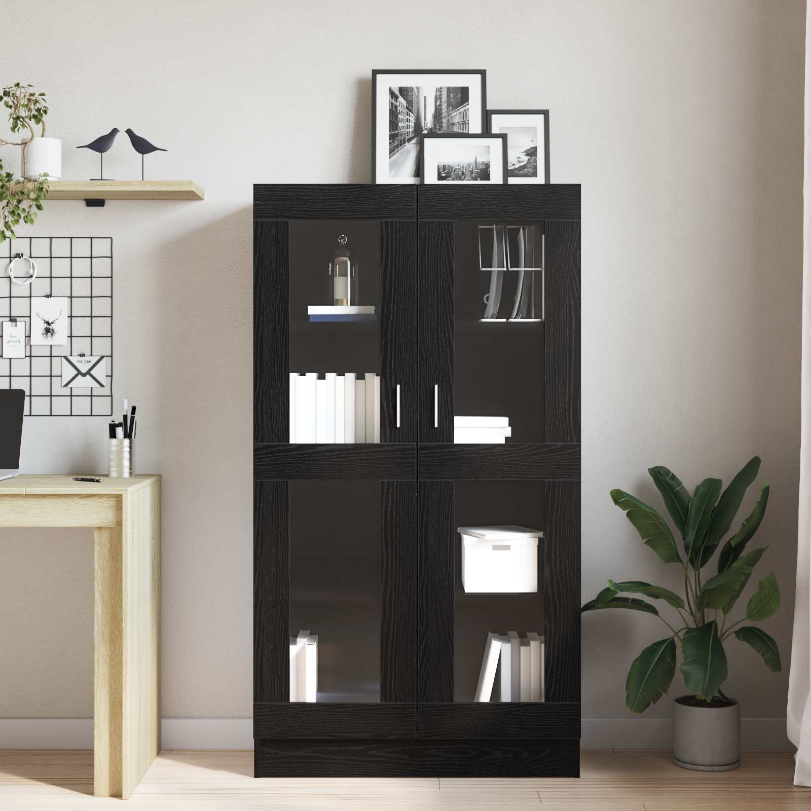 Book Cabinet 4-Tier 82,5 x 30,5 x 150 cm Engineered Wood