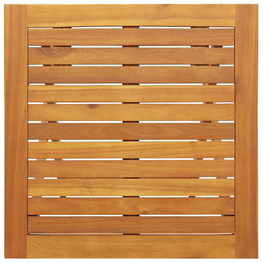 Garden Table Folding Natural 60 x 60 x 72 cm Solid Acacia Wood