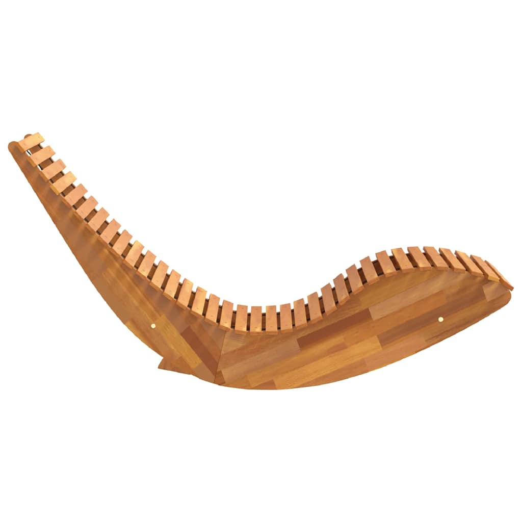Lounger 2-person 2 pcs Brown 154 x 60 x 74 cm Solid Acacia Wood
