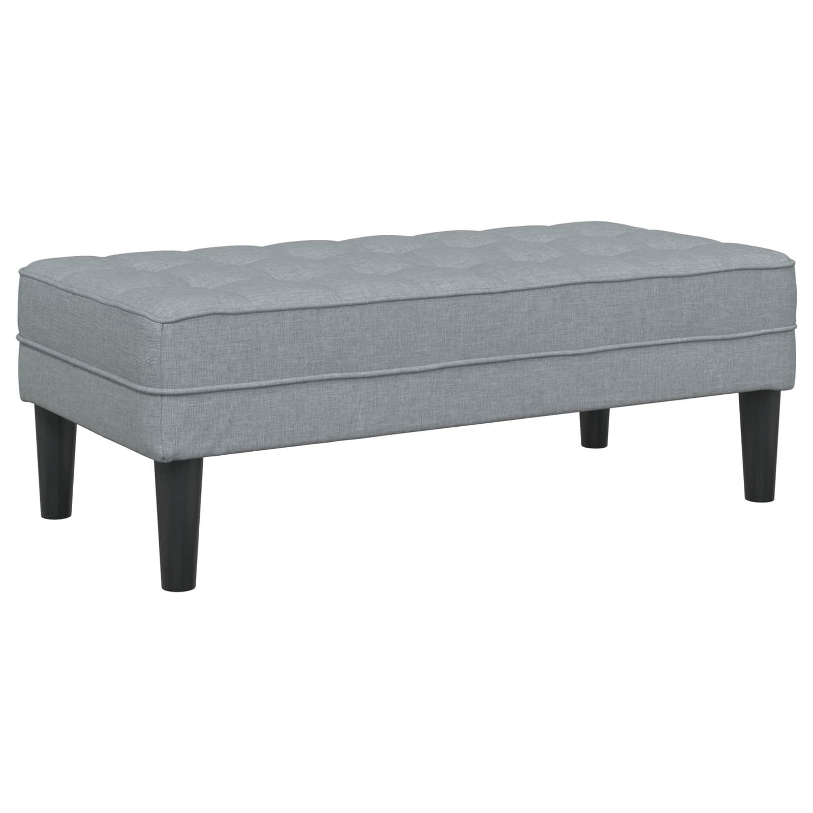 Sofa Set with Cushion 2 pcs Light Grey Polyester