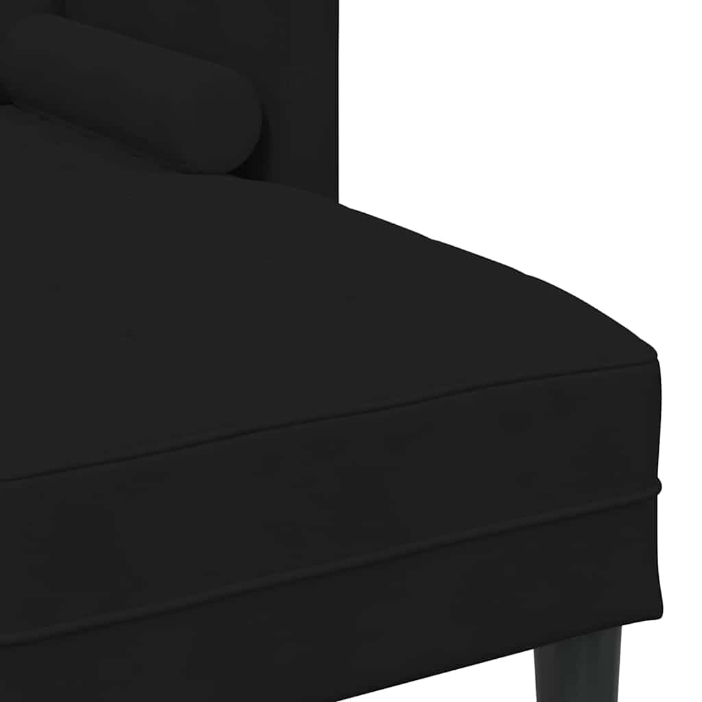Sofa Set 2 pcs Black Polyester