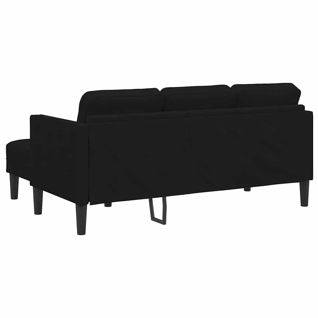 Sofa Set 2 pcs Black Polyester