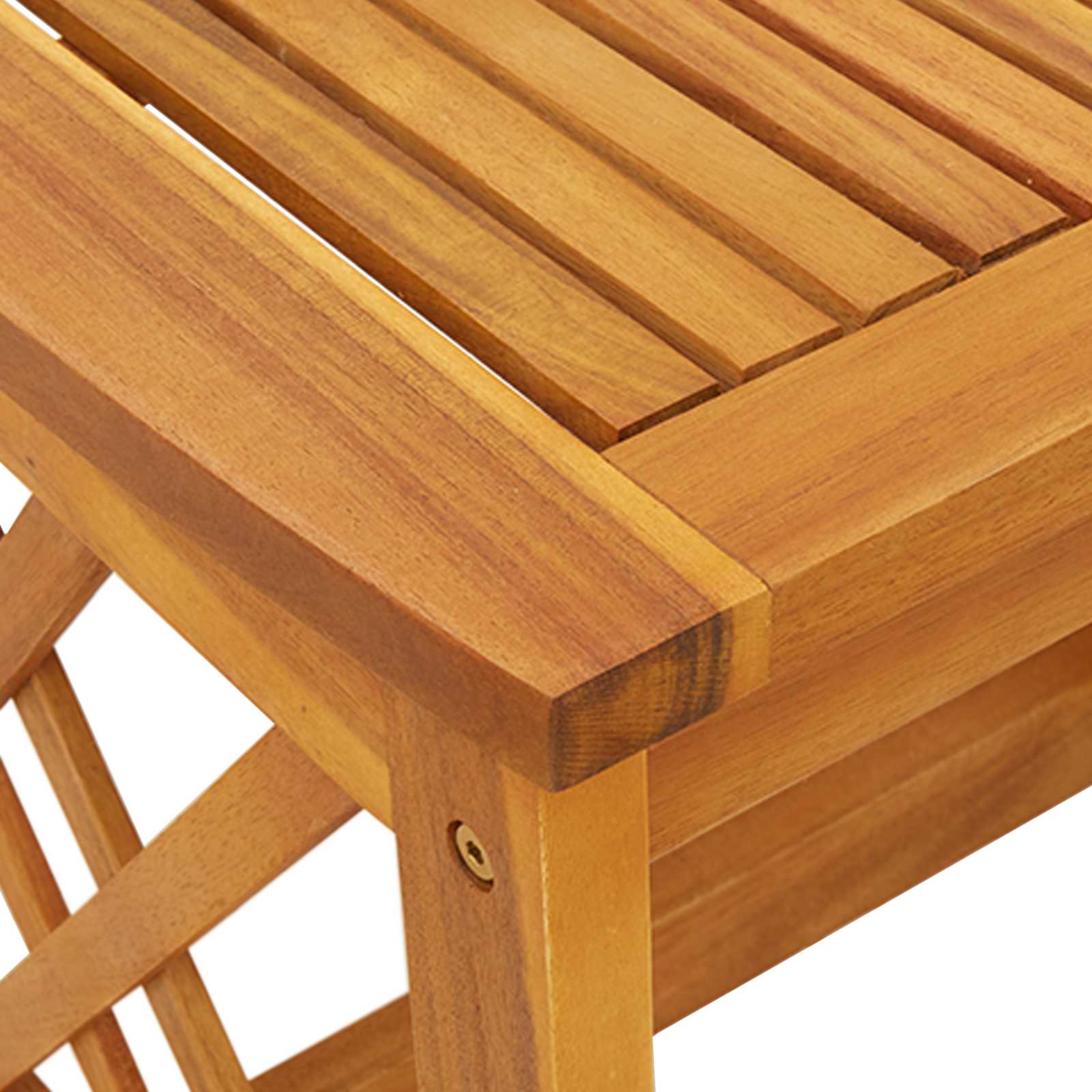 Side Table Solid Acacia Wood Oil Natural 45 x 45 x 50 cm