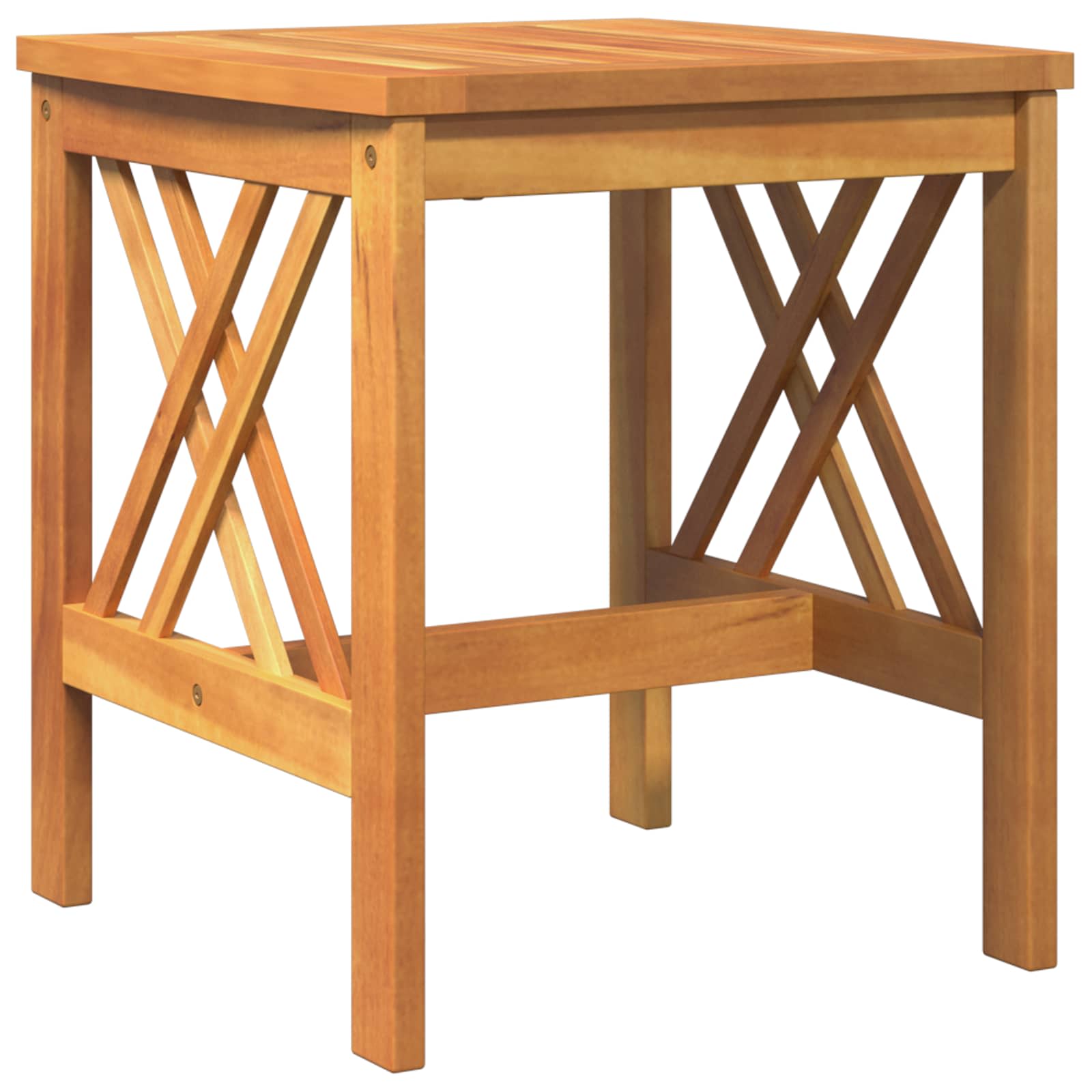 Side Table Solid Acacia Wood Oil Natural 45 x 45 x 50 cm