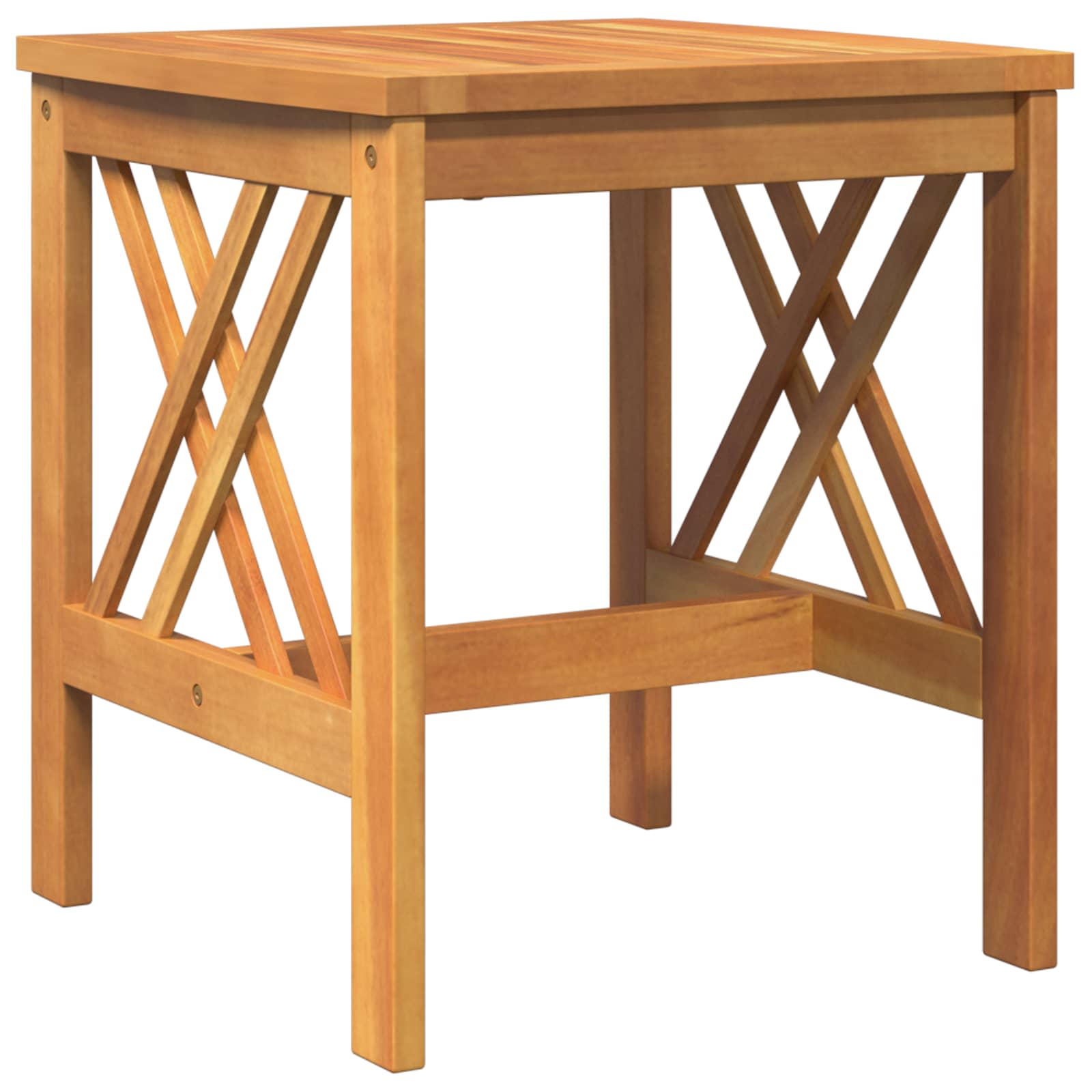 Side Table Solid Acacia Wood Oil Natural 45 x 45 x 50 cm
