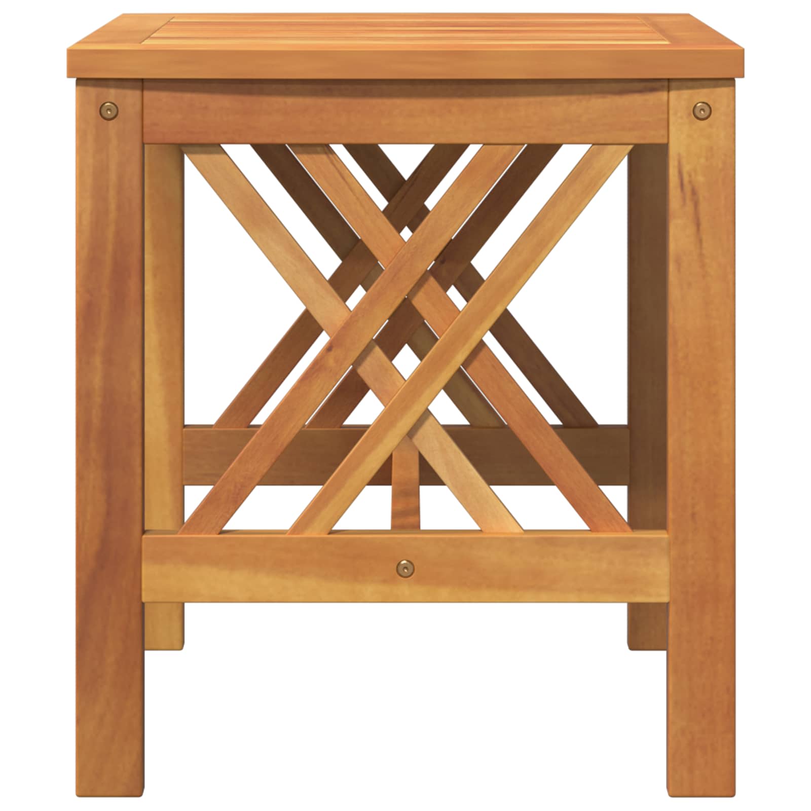 Side Table Solid Acacia Wood Oil Natural 45 x 45 x 50 cm