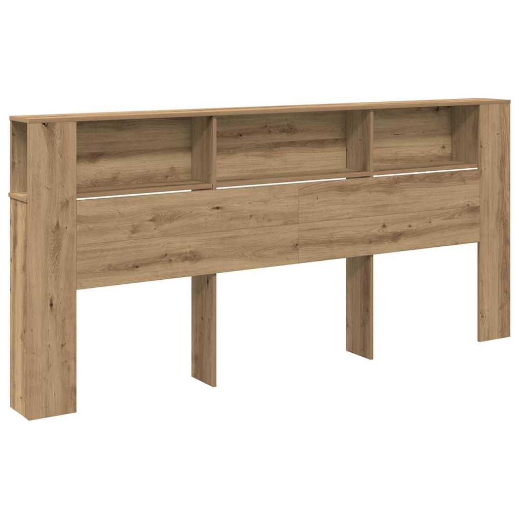 Headboard Cabinet with Shelf Artisan Oak 220 x 18.5 x 102.5 cm