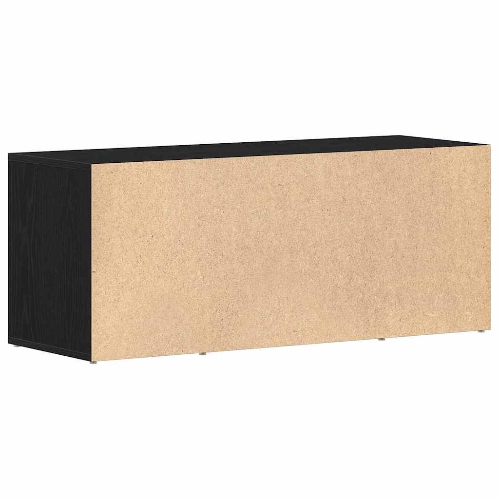TV Cabinet 100 x 35 x 40 cm Black oak Engineered wood