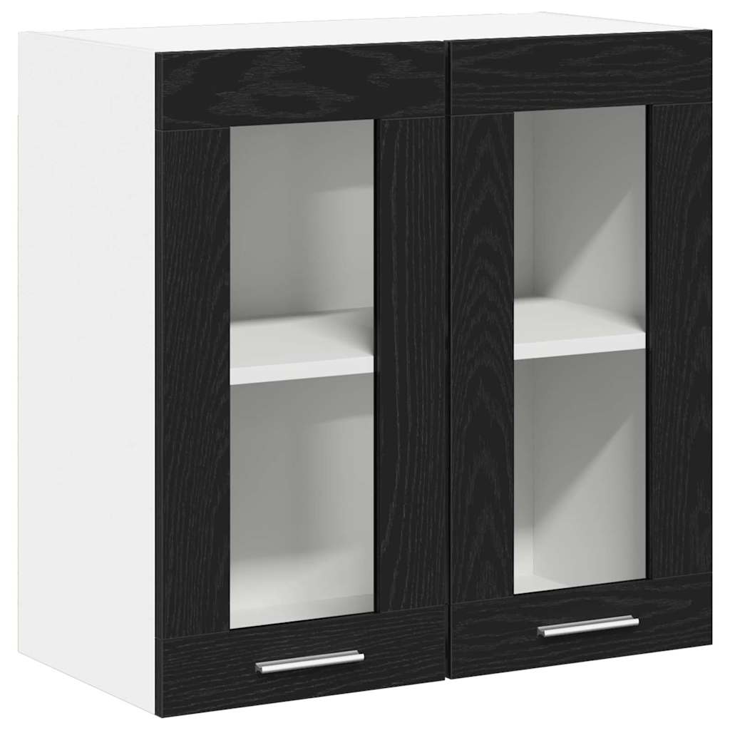 Hanging Cabinet Black Oak 60 x 31 x 60 cm Engineered Wood