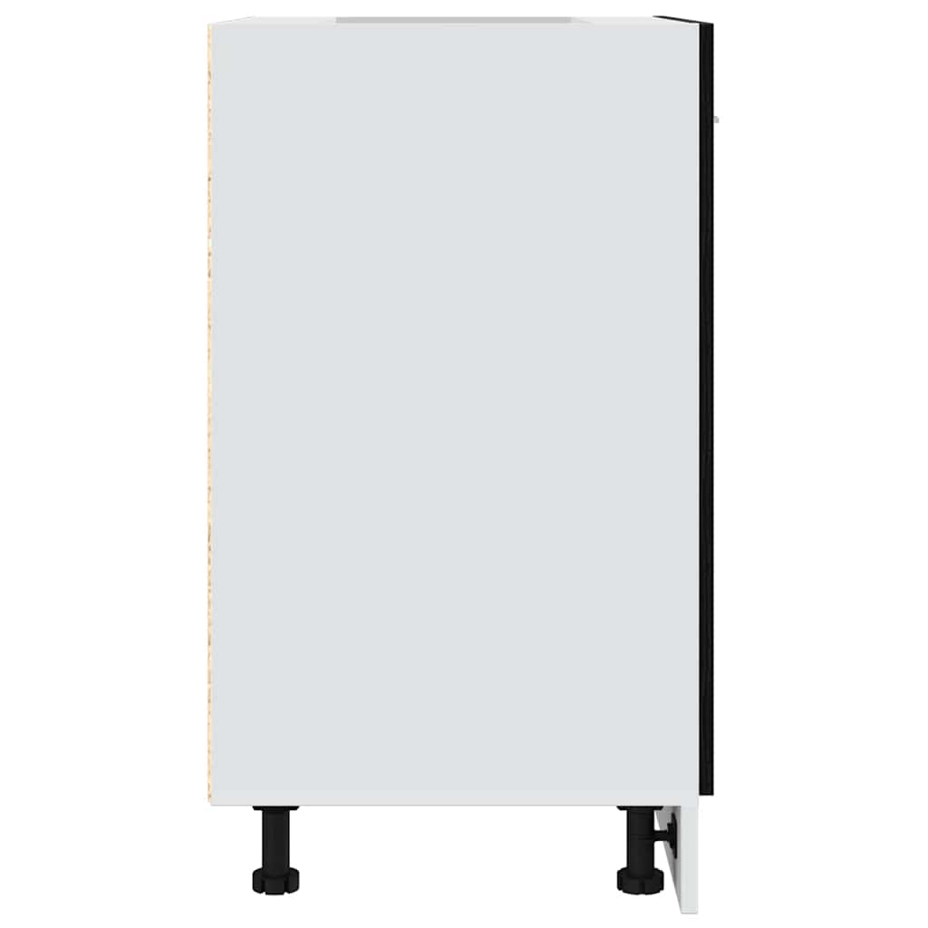 Bottom Cabinet Black Oak 60x46x81,5 cm Engineered Wood