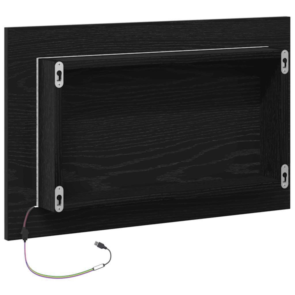 Bottom Cabinet Black Oak 60x46x81,5 cm Engineered Wood