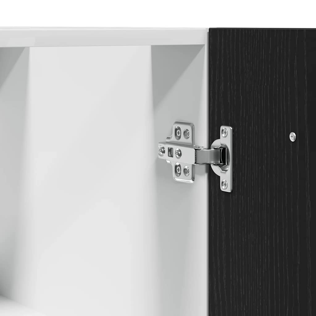 Bottom Cabinet Black Oak 60x46x81,5 cm Engineered Wood