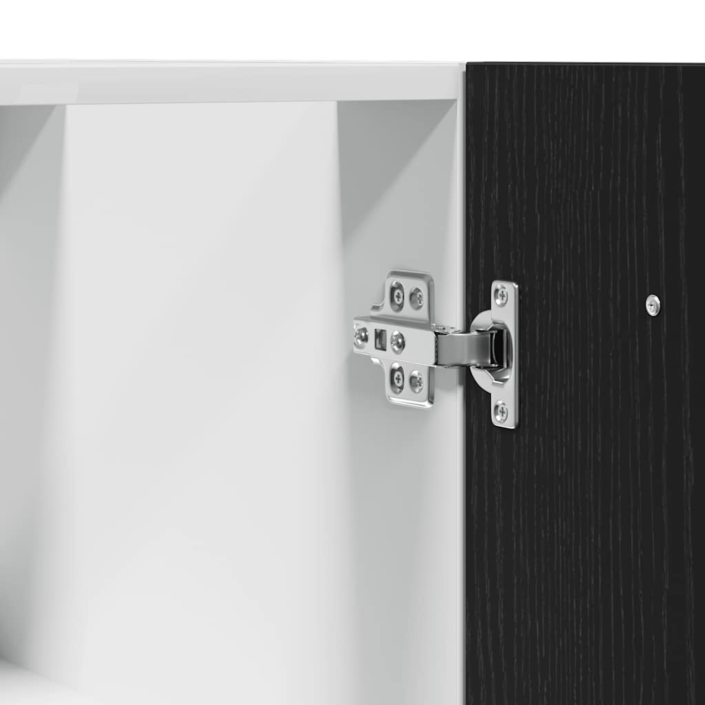 Bottom Cabinet Black Oak 60x46x81,5 cm Engineered Wood