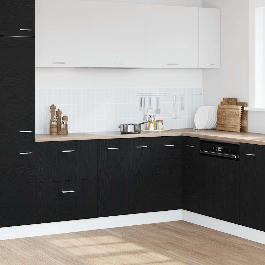 Bottom Cabinet Black Oak 60x46x81,5 cm Engineered Wood