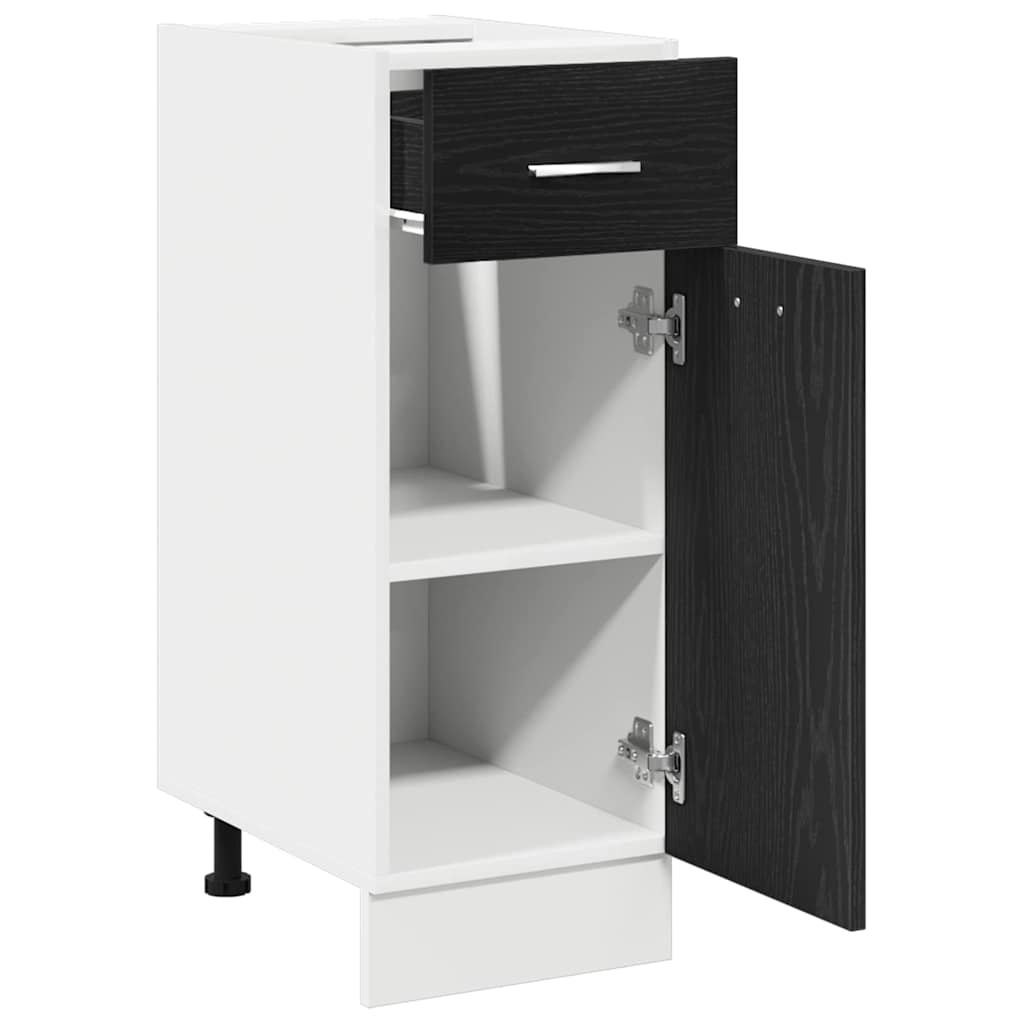 Hanging Cabinet Black Oak 30 x 46 x 81,5 cm Engineered Wood