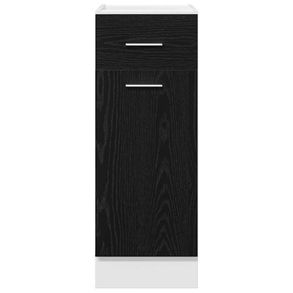 Hanging Cabinet Black Oak 30 x 46 x 81,5 cm Engineered Wood