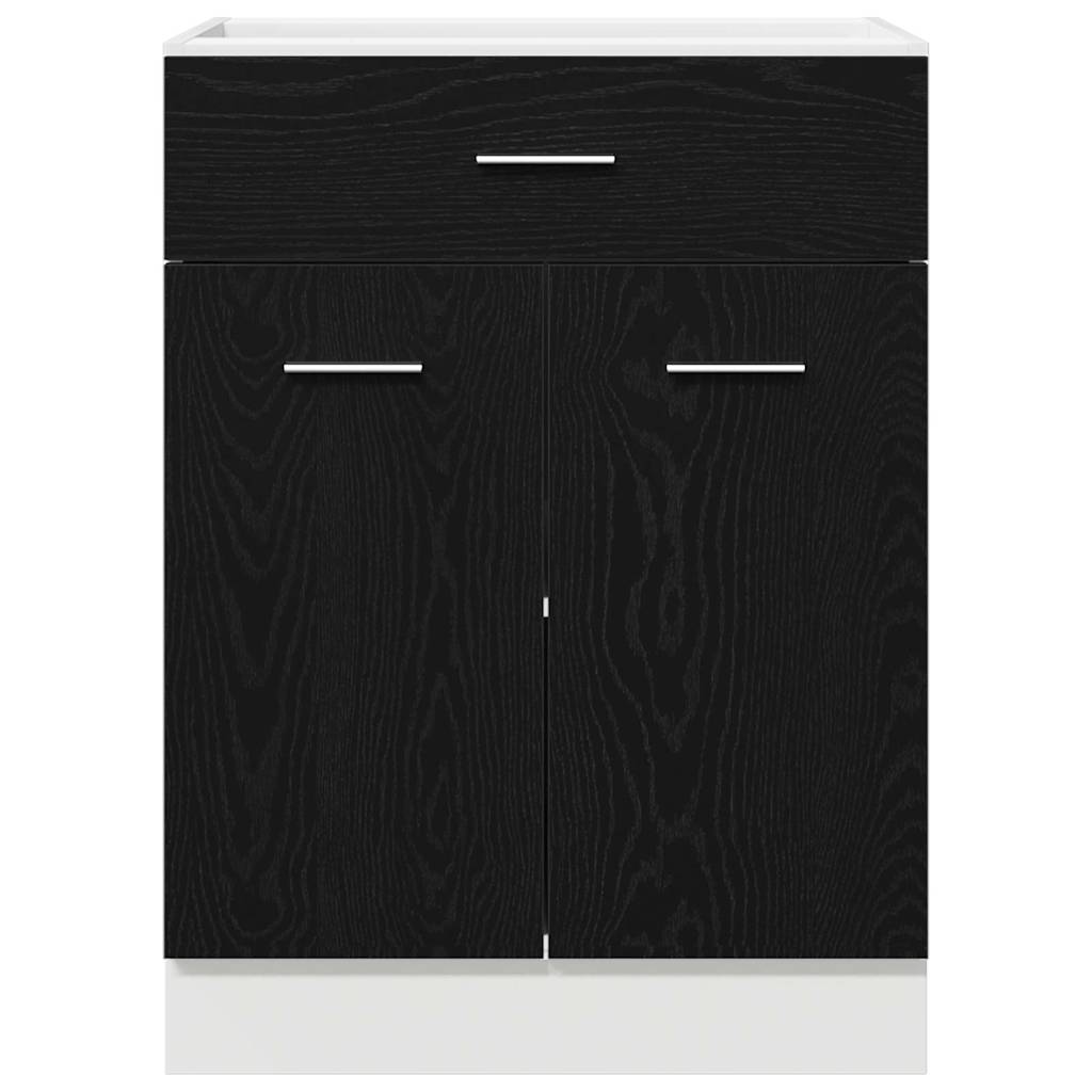 Hanging Cabinet Black Oak 60 x 46 x 81,5 cm Engineered Wood