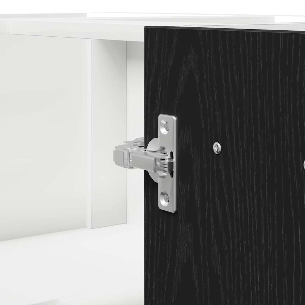 Hanging Cabinet Black Oak 75,5 x 75,5 x 80,5 cm Engineered Wood