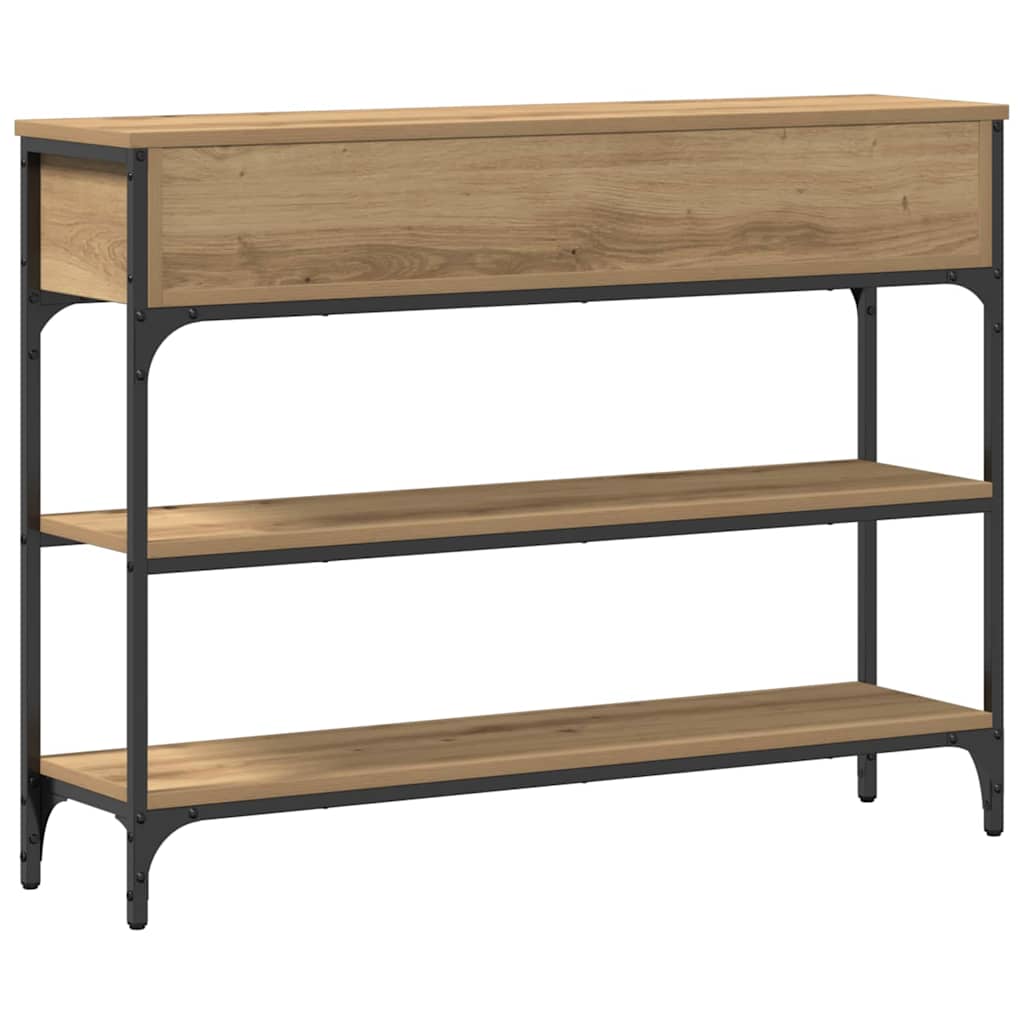 Console Table Artisan Oak 100 x 25 x 75 cm Engineered Wood