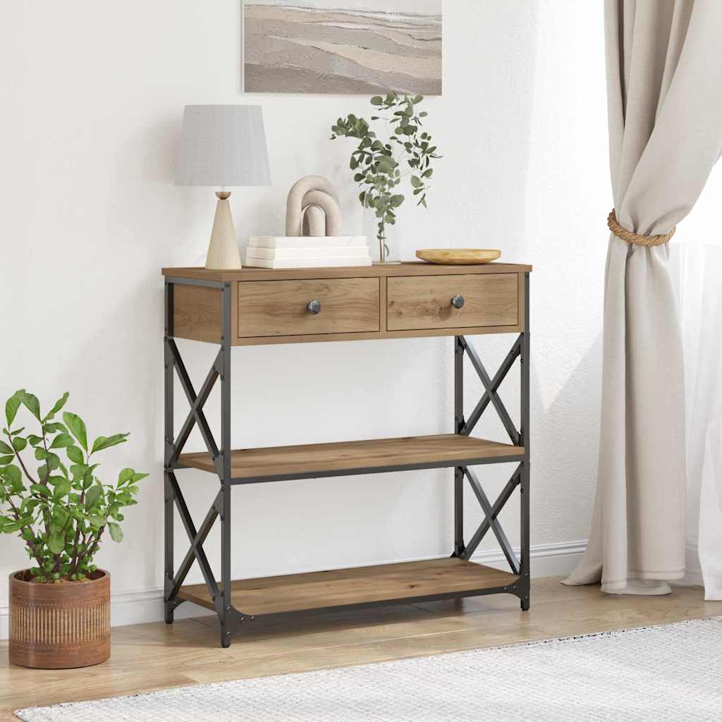 Console Table Artisan oak 75 x 28 x 75 cm