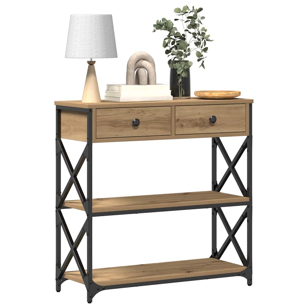 Console Table Artisan oak 75 x 28 x 75 cm