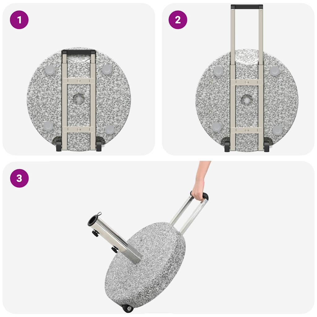 Parasol Base Grey Ø 45 x 37.5 cm Granite