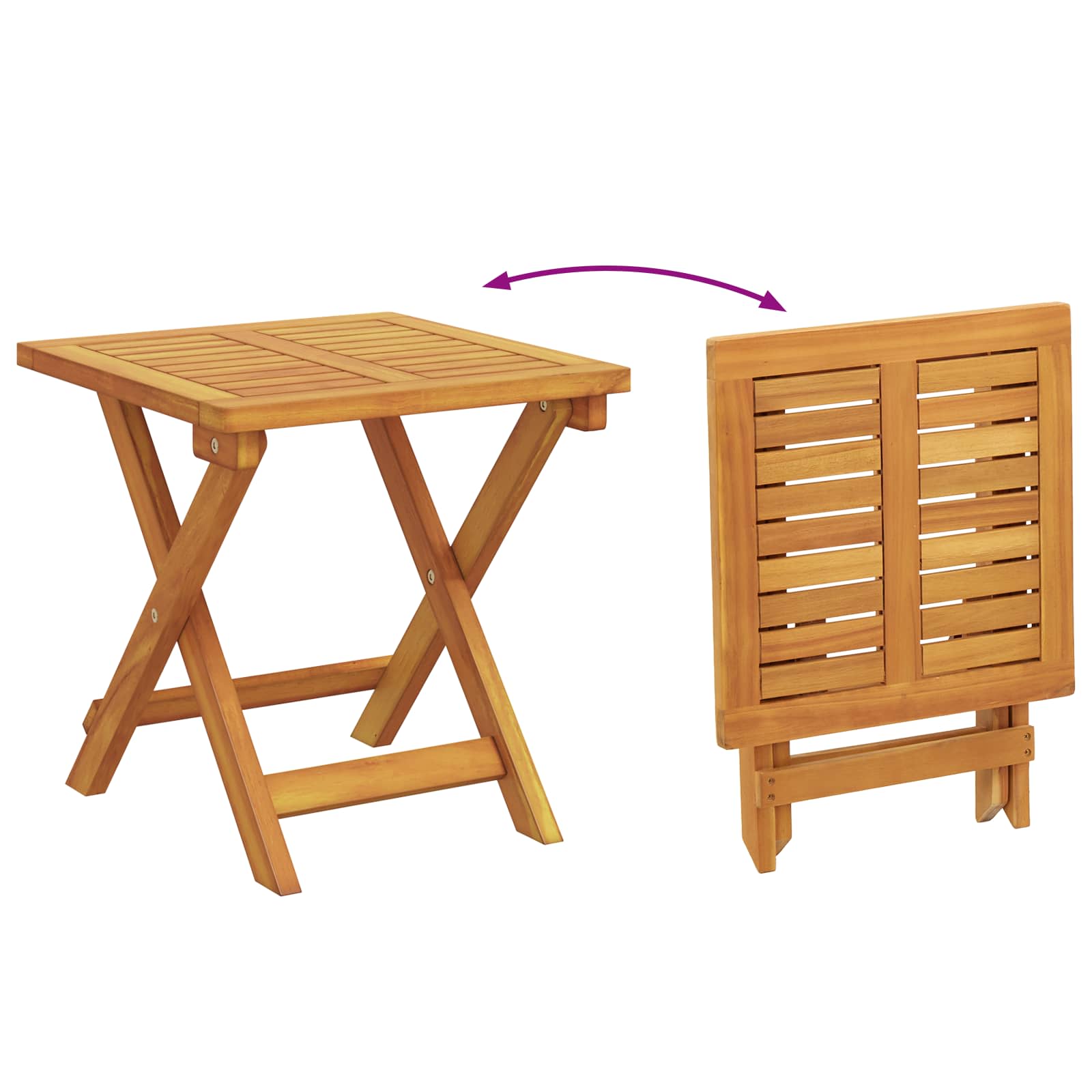 Sun Lounger 2 pcs Solid Acacia Wood Brown