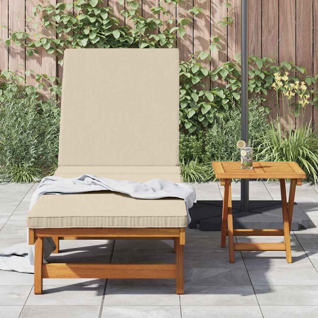 Sun Lounger 2 pcs Solid Acacia Wood Brown