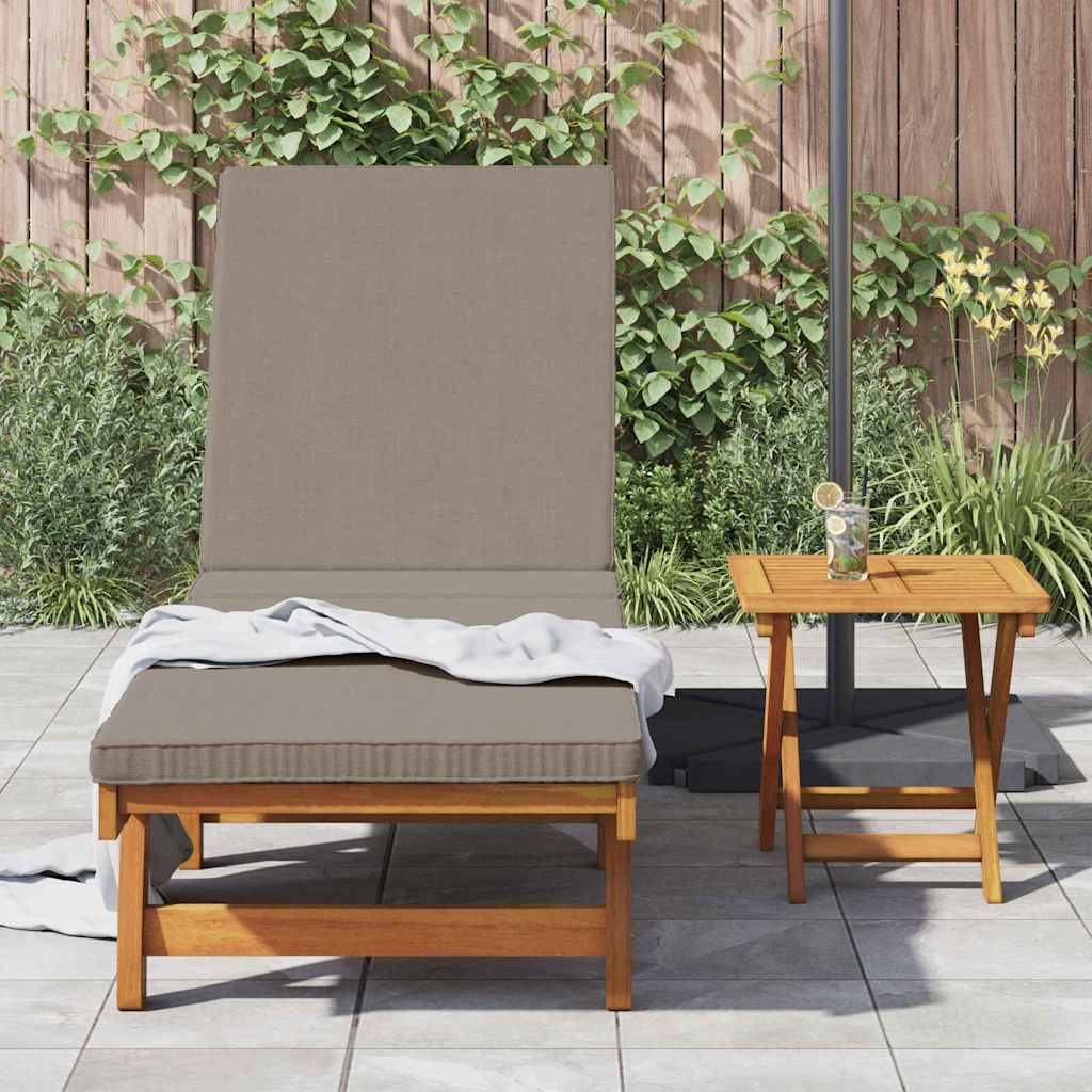 Sun Lounger 2 pcs Solid Acacia Wood Brown