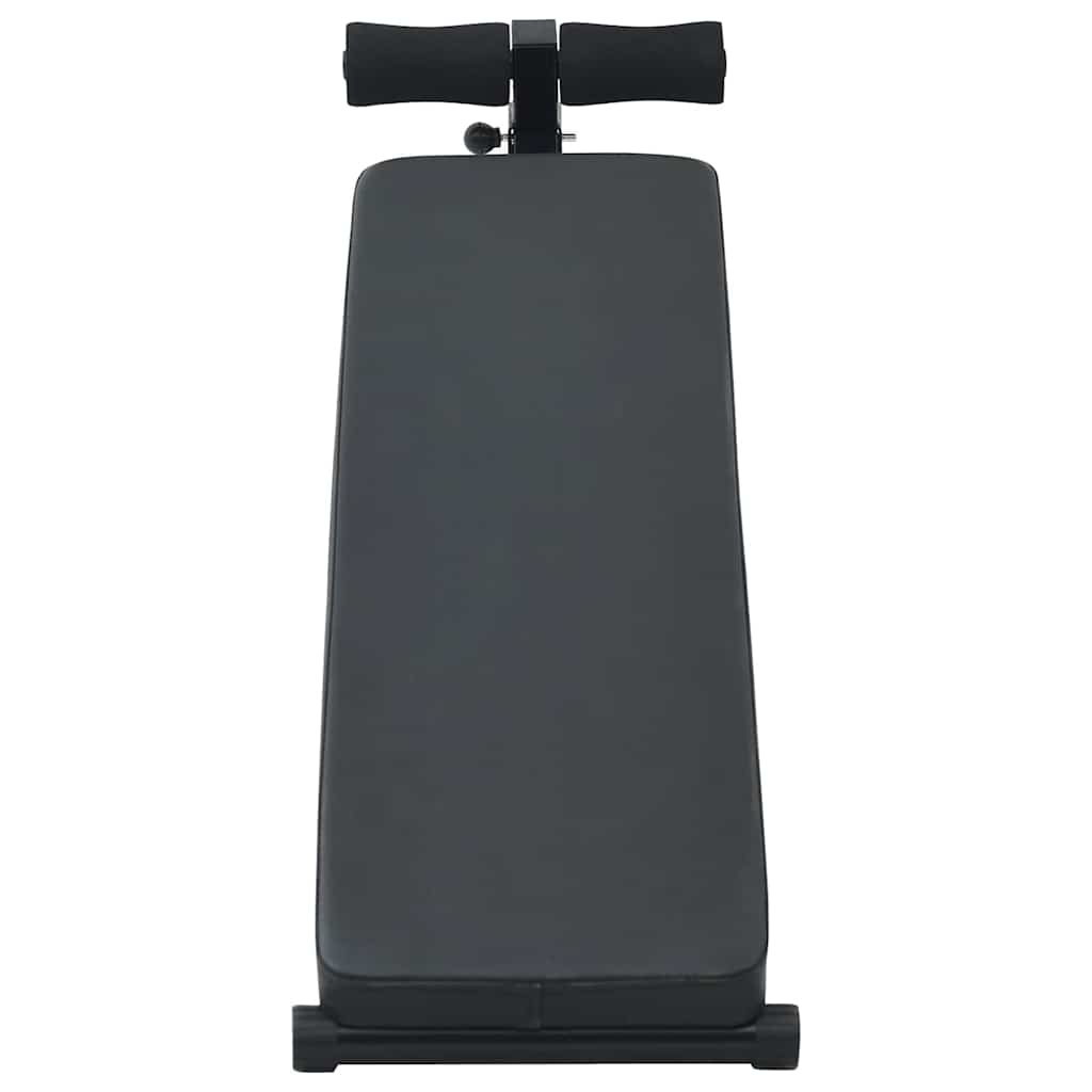 Sit Up Bench Black 124 x 33,5 x 55 cm Powder-Coated Steel