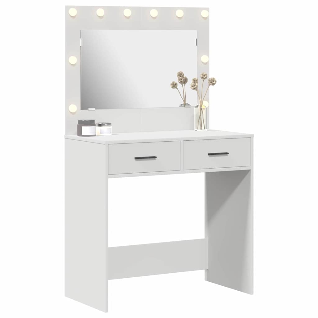 Dressing Table White 78,5 x 41 x 135 cm Engineered Wood