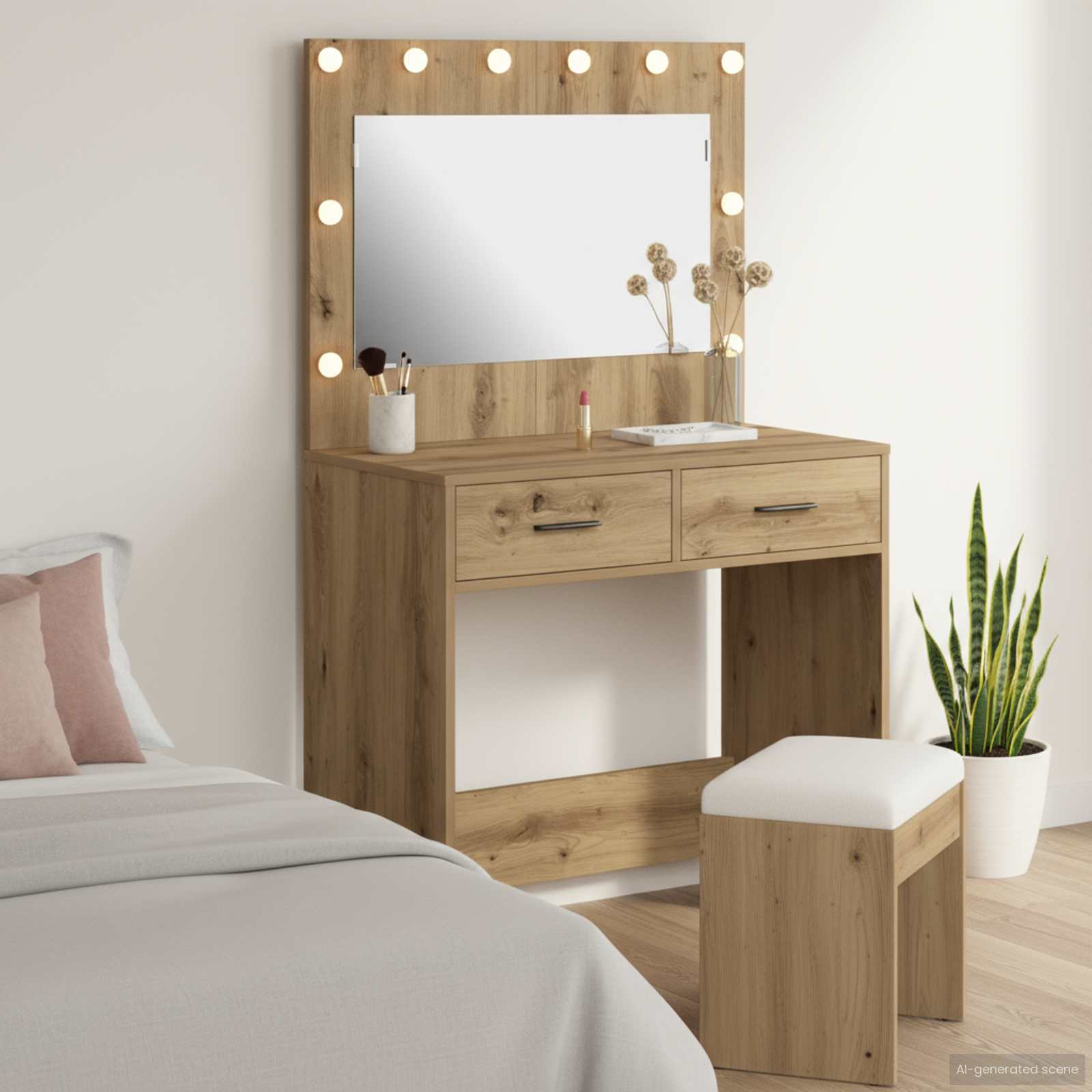 Dressing Table Artisan Oak 78,5 x 41 x 135 cm Engineered Wood