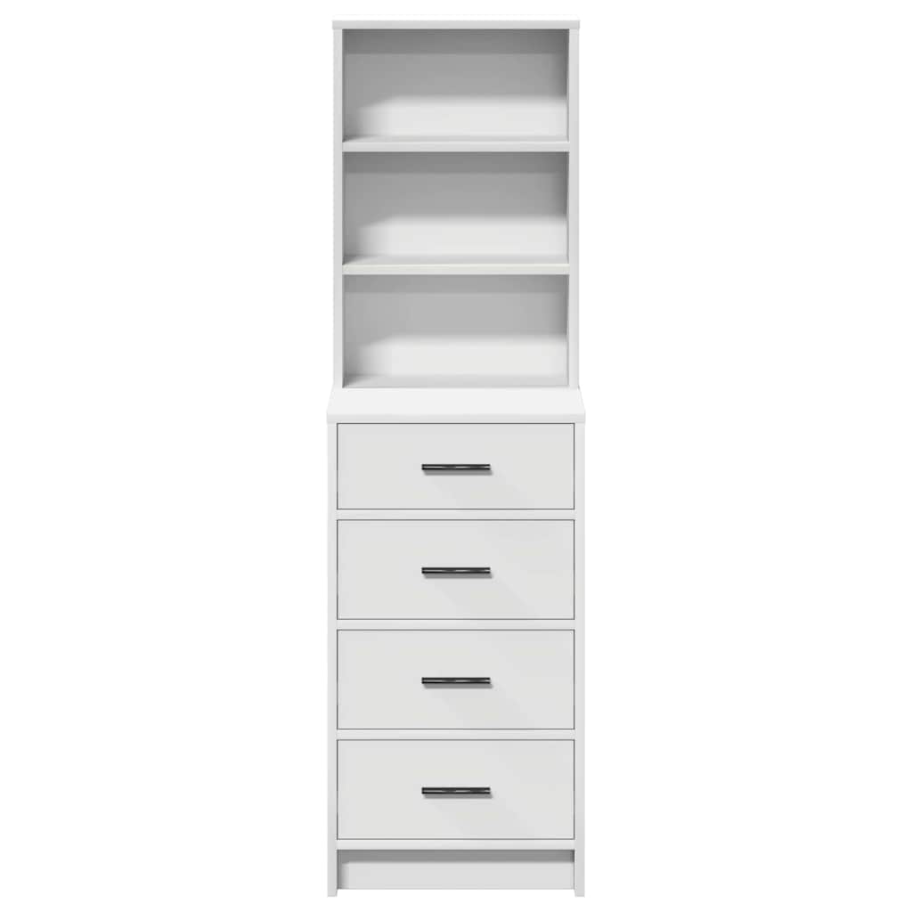 Highboard White 40 x 41 x 135 cm Engineered Wood