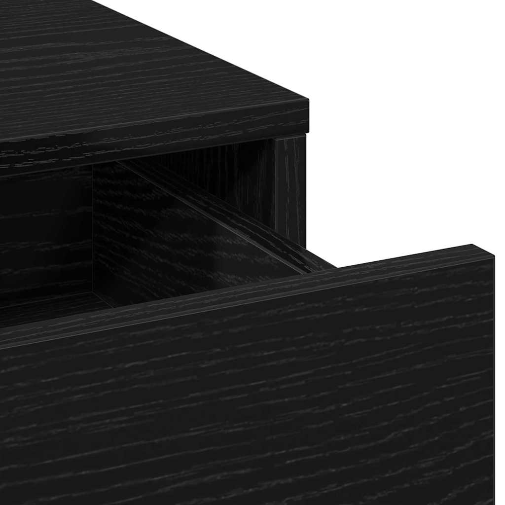 Highboard Black Oak 40 x 40,5 x 135 cm Engineered Wood