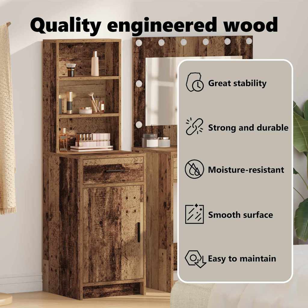 Highboard Old Wood 40 x 40,5 x 135 cm Engineered Wood